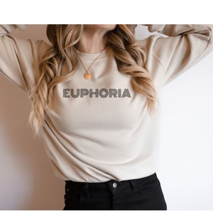 Euphoria sweatshirt, Euphoria crewneck, Euphoria tv show, Rue Euphoria, Euphoria shirt, Rue shirt, Euphoria merch, Zendaya vintage