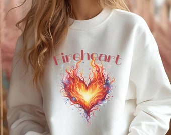 Fireheart Sweatshirt, Officially Licensed Throne of Glass Shirt, TOG SJM Sweater, To Whatever End Sweater, Fire-heart You Do Not Yield