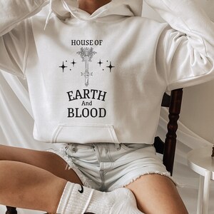 House of Earth and Blood Hoodie, Crescent City Hoodie, Bookish Tee, ACOTAR, Sarah J Maas Hoodie, Rhysand, Book Lover Gift