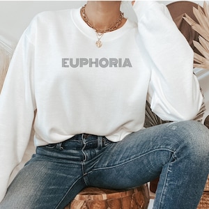 Euphoria sweatshirt, Euphoria crewneck, Euphoria tv show, Rue Euphoria, Euphoria shirt, Rue shirt, Euphoria merch, Zendaya vintage