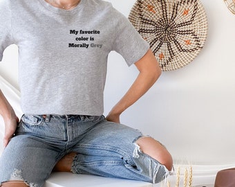 モラリー グレー キャラクター T シャツ、モラリー グレー シャツ、悪役時代、本好き、本好きギフト、スマット シャツ、ブック トック グッズ、悪役シャツ