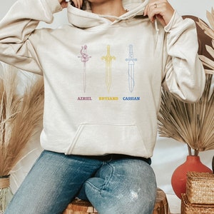 A Court of Thorns and Roses Hoodie, Crescent City Hoodie, Bookish Hoodie, Sarah J Maas Merch, Book Lovers, Rhysand, Velaris Shirt