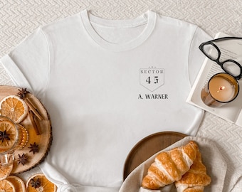 Aaron Warner Shatter Me Shirt, Shatter me, 45 Sector CCR Uniform Shirt, BookTok Merch, Bookish Merch, Kenji Kishimoto Shatter Me Shirt