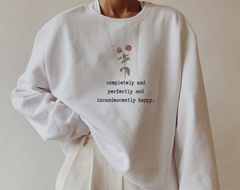 Pride and Prejudice Sweatshirt Jane Austen Sweater, Feminist Crewneck Shirt, Literary Gifts, Book Lovers Shirt, Bookish