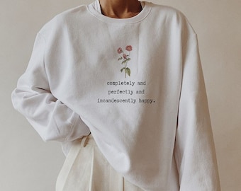Orgullo y prejuicio sudadera Jane Austen suéter, camisa de cuello redondo feminista, regalos literarios, camisa de amantes del libro, Bookish