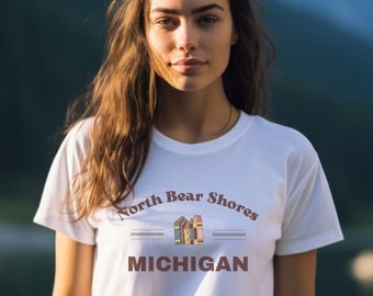 Comfort Colors Beach Read T-Shirt, North Bear Shores Michigan Shirt, Pete&#39;s Coffee, Emily Henry Shirt, Booktok, Book Merch, Book Gifts