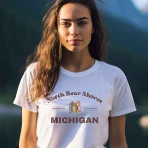Comfort Colors Beach Read T-Shirt, North Bear Shores Michigan Shirt, Pete's Coffee, Emily Henry Shirt, Booktok, Book Merch, Book Gifts