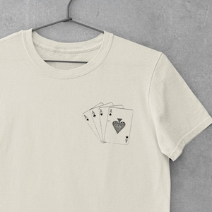Camiseta de póquer Pocket Aces, camiseta de Las Vegas, camiseta para amantes del póquer, camiseta de farol, camiseta de póquer, regalo de póquer, camisetas de póquer, jugador