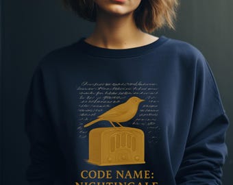 Näktergalen-tröjan, Kristin Hannah-merchandise, Näktergalens bokklubb-tröja, bokälskartröja, boklig merchandise