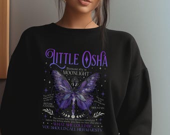 Quicksilver Little Osha Sweatshirt | Romantasy Bookish Pullover | Saeris Fane T-Shirt | Callie Hart Merch | Geschenk für Buchliebhaber