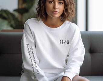 9 November Sweatshirt, Colleen Hoover Rundhalsausschnitt, COHO, minimalistisches Hemd, Buch-Liebhaber Geschenk, Bücherwurm Bibliothekar Geschenk, 9 November Geschenkidee