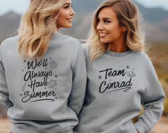 Team Konrad Sweatshirt | Der Sommer verwandelte ich hübschen Merch | TSITP "Wir werden immer Sommer haben" Bookish Merch Pullover