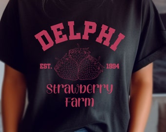 Delphi Strawberry Farms Comfort Colors T-shirt, PJO Percy Jackson de Olympiërs Shirt, Blood Chronicles, Bookish Merch, Cadeau voor boekenliefhebber