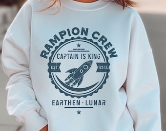 Rampion Crew Sweatshirt, The Lunar Chronicles Shirt, Bookish Clothing, Literary Gifts, Cinder, Cinder Sweater, Gifts for Readers