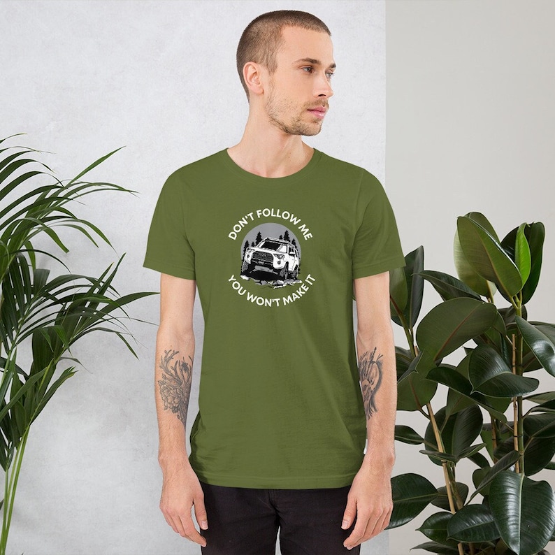 Toyota 4runner shirt, unisex 4runner tee, 4x4 Toyota T-shirt, dames Toyota shirt, heren Toyota shirt, overland shirt Olive