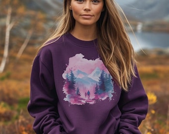 Abenteuer-Sweatshirt, Camping-Shirts, Bergpullover, Abenteuer-Shirt, Wanderer-Pullover, Geschenk für Naturliebhaber-Shirt, Camping-Geschenk, Urlaub