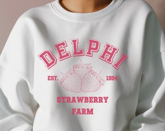 Delphi Strawberry Farms Sweatshirt, Delphi Strawberry Service, Blood Chronicles, PJO Percy Jackson de Olympiërs Shirt, Bookish Merch