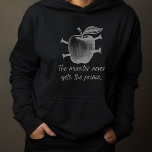 Mind F*ck-serien Hoodie, Monstret får aldrig prinsen Hoodie, Bokälskare Gåva, Lana Myers-tröja, ST Abby Merch Black