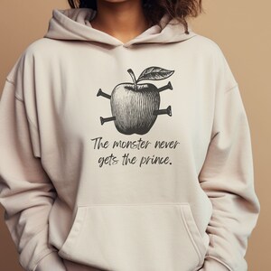 Mind F*ck-serien Hoodie, Monstret får aldrig prinsen Hoodie, Bokälskare Gåva, Lana Myers-tröja, ST Abby Merch Sand