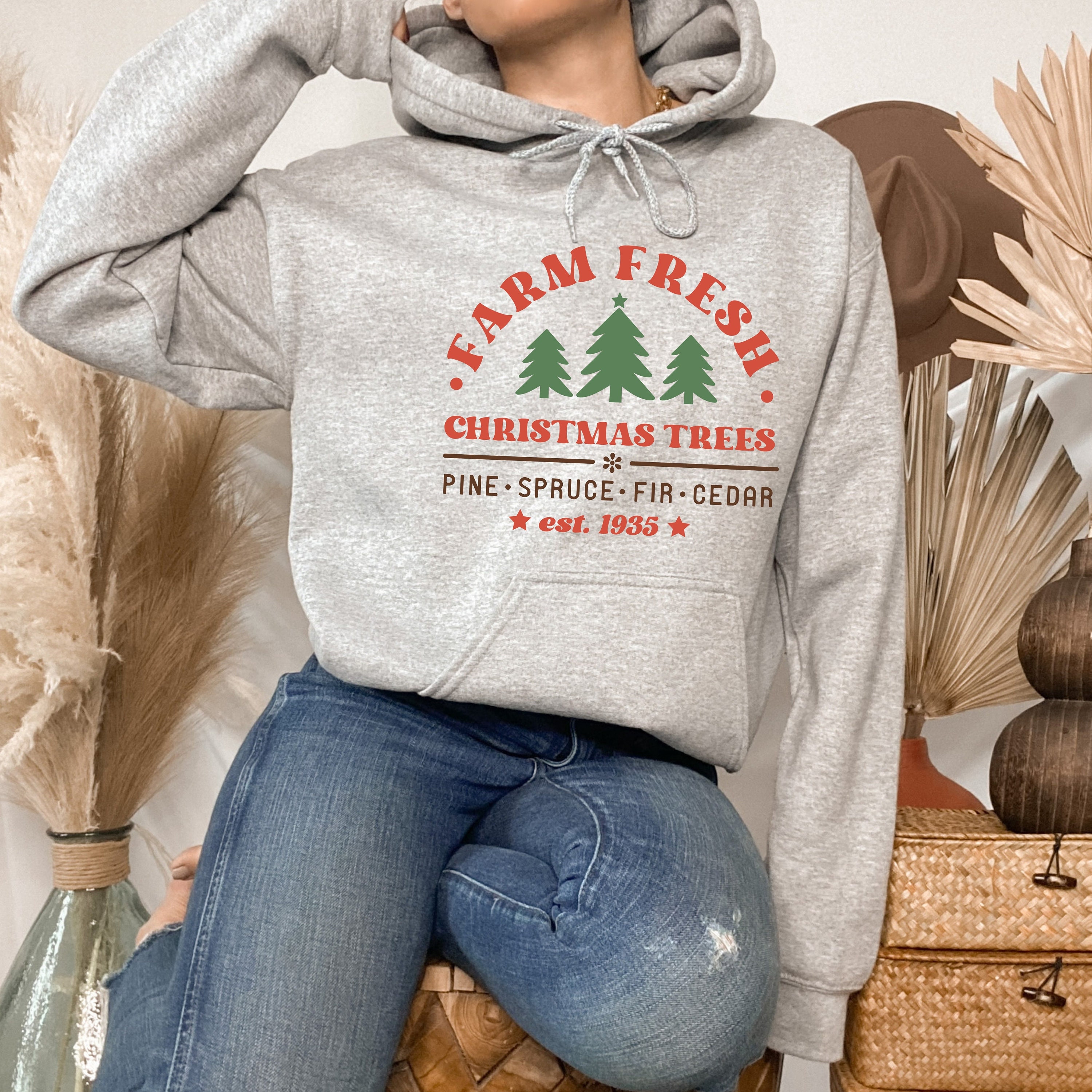 Farm Fresh Christmas Trees Hoodie, Retro Christmas Hoodie, Christmas Gift,  Christmas Graphic Hoodie, Farmer Tee, Pine Country Farming Hoodie - Etsy  Canada