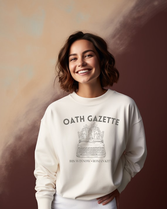 Divine Rivals Sweatshirt, YA Romantasy Fantasy, Bookish Sweater, Rebecca Ross Shirt, Oath Gazette Sweater, Iris Winnow Shirt, Bookish Merch