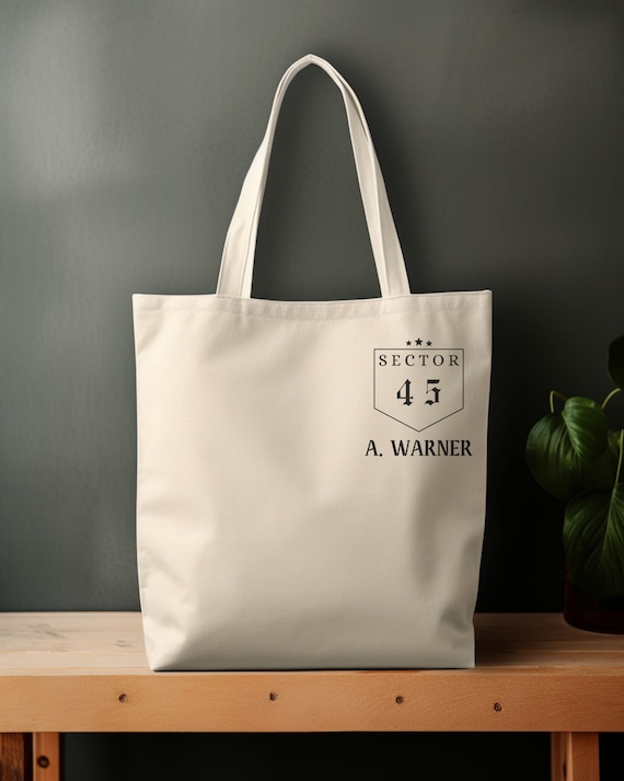 Aaron Warner Shatter Me Cotton Canvas Tote Bag, Shatter Me, 45 Sector CCR  Uniform Tote, Booktok Merch, Bookish Tote Bag, Kenji Kishimoto 