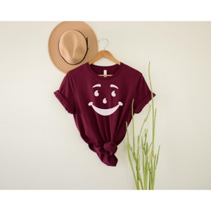 Unisex Kool Aid-skjorta, vintage-skjorta, retro-t-shirt, 80-talsskjorta, 1980-talsskjorta, Maroon
