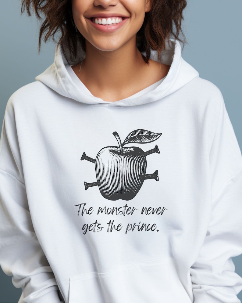 Mind F*ck-serien Hoodie, Monstret får aldrig prinsen Hoodie, Bokälskare Gåva, Lana Myers-tröja, ST Abby Merch bild 1