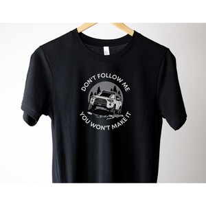 Toyota 4runner shirt, unisex 4runner tee, 4x4 Toyota T-shirt, dames Toyota shirt, heren Toyota shirt, overland shirt Black