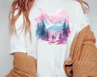 Camiseta de aventura, camisas de camping, camiseta de montaña, camisa de aventura, camisetas de excursionista, regalo para camisa amante de la naturaleza, regalo de camping, vacaciones