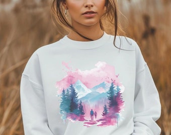 Abenteuer-Sweatshirt, Camping-Shirts, Bergpullover, Abenteuer-Shirt, Wanderer-Pullover, Geschenk für Naturliebhaber-Shirt, Camping-Geschenk, Urlaub
