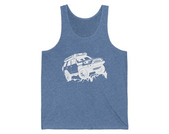 Unisex Toyota 4runner Tank Top, Front & Back Design, Unisex 4runner Tanktop, Camicia Toyota 4x4, Camicia Toyota, Camicia Toyota da uomo, Overland