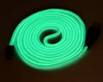Paracord mouse cable 'Kryptonite Glow'