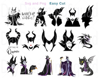 Böse Königin Bundle SVG, Bösewicht SVG, Böse Königin SVG, Gift Apfel svg, Drachen SVG, digitaler Download, digitale Datei, Daisy svg