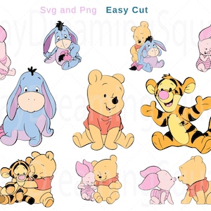 Descargar Winnie the Pooh, archivo Cricut, digital, PNG, paquete Svg, archivo Cricut, descarga digital, archivo digital, archivo de camiseta, archivo Tumbler, Svg
