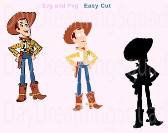 Cowboy Svg and Png, Toys Svg n Png, Toy Character Svg, Cricut file, Digital Download, TShirt File, Tumbler File, Cricut Svg, Silhouette Svg