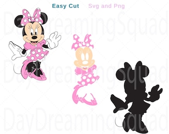 Minnie Mouse Svg, meisjesmuis Svg, muis Cricut, Minnie Mouse Png, digitale download, digitaal bestand, Svg n Png, Instant download, Tumbler-bestand