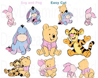 Pink Pooh Download, Cricut file, Baby svg, Digital, Png, Bundle Svg, Cricut file, Digital Download, Digital File, TShirt File, Tumbler File