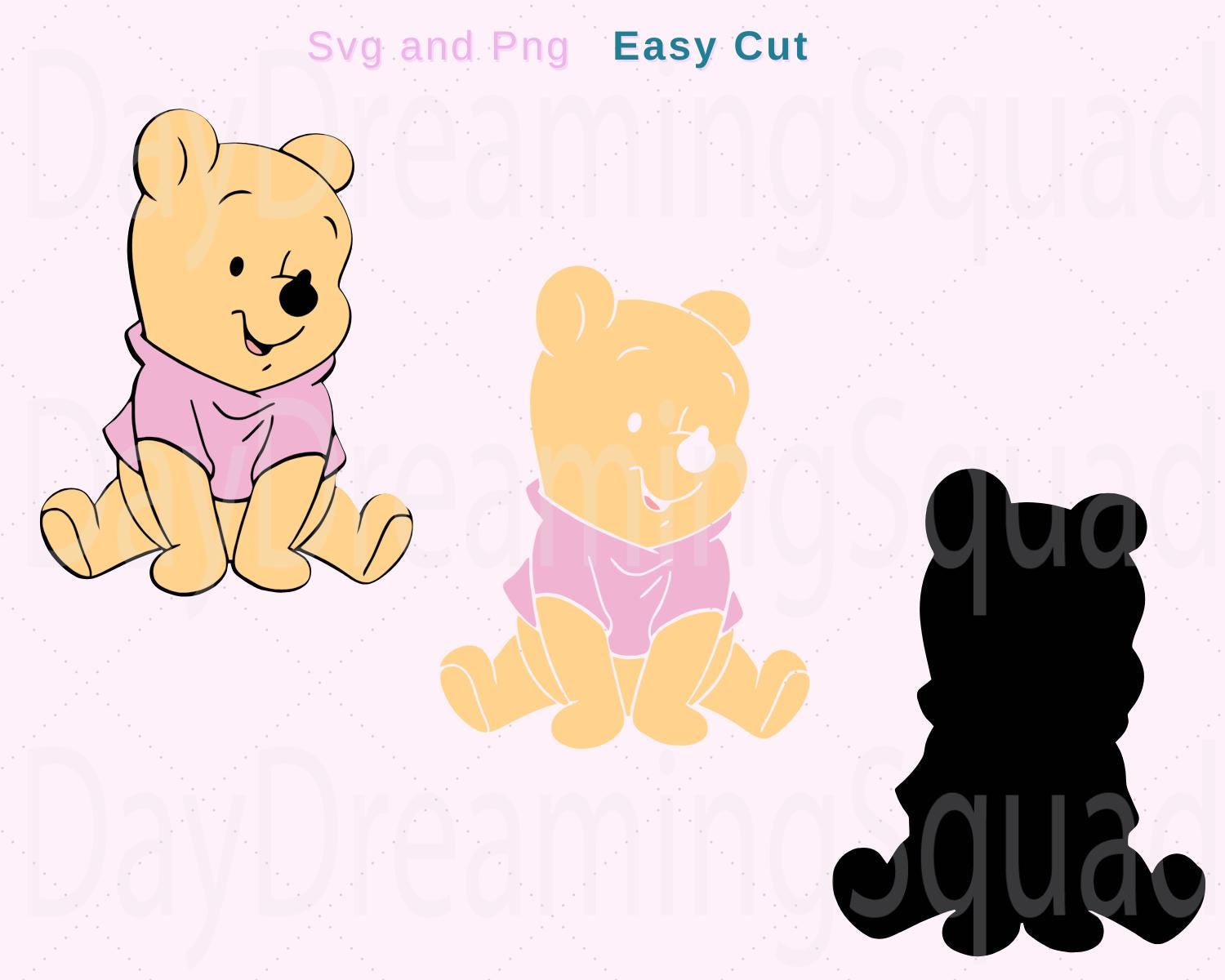 Pink Pooh Download, Cricut file, Baby svg, Digital, Png, Bundle Svg, Cricut file, Digital Download, Digital File, TShirt File, Tumbler File