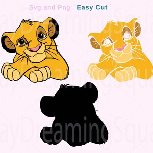 Lion Png et Svg, téléchargement immédiat Svg et Png, téléchargement numérique, fichier numérique, fichier Tshirt, fichier gobelet, Cricut Svg, Silhouette Svg, cadeau