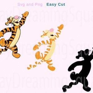 Winnie l'ourson Svg, Tigrou Svg, Bourriquet Svg, porcelet Svg, Winnie Cricut fichier, téléchargement numérique, fichier numérique, Svg et Png, Hunny Png et Svg