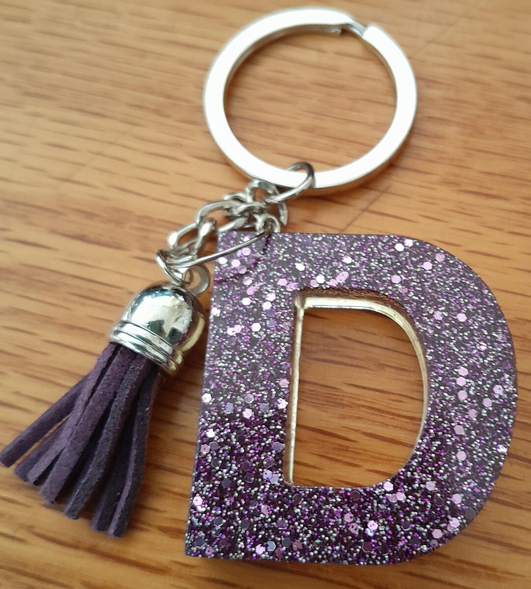 Letter D Keychain - Etsy