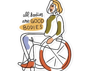 Body Positive Bubble-free stickers