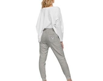 pocket print fleece sweatpants set