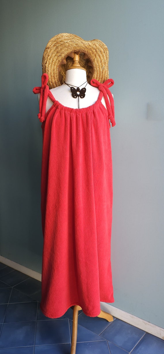 chinese dress ladies 1960s Emilio Pucci Pink Terry Cloth Maxi Dress main image 0