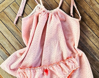 レディース アプリコット ランジェリーセット