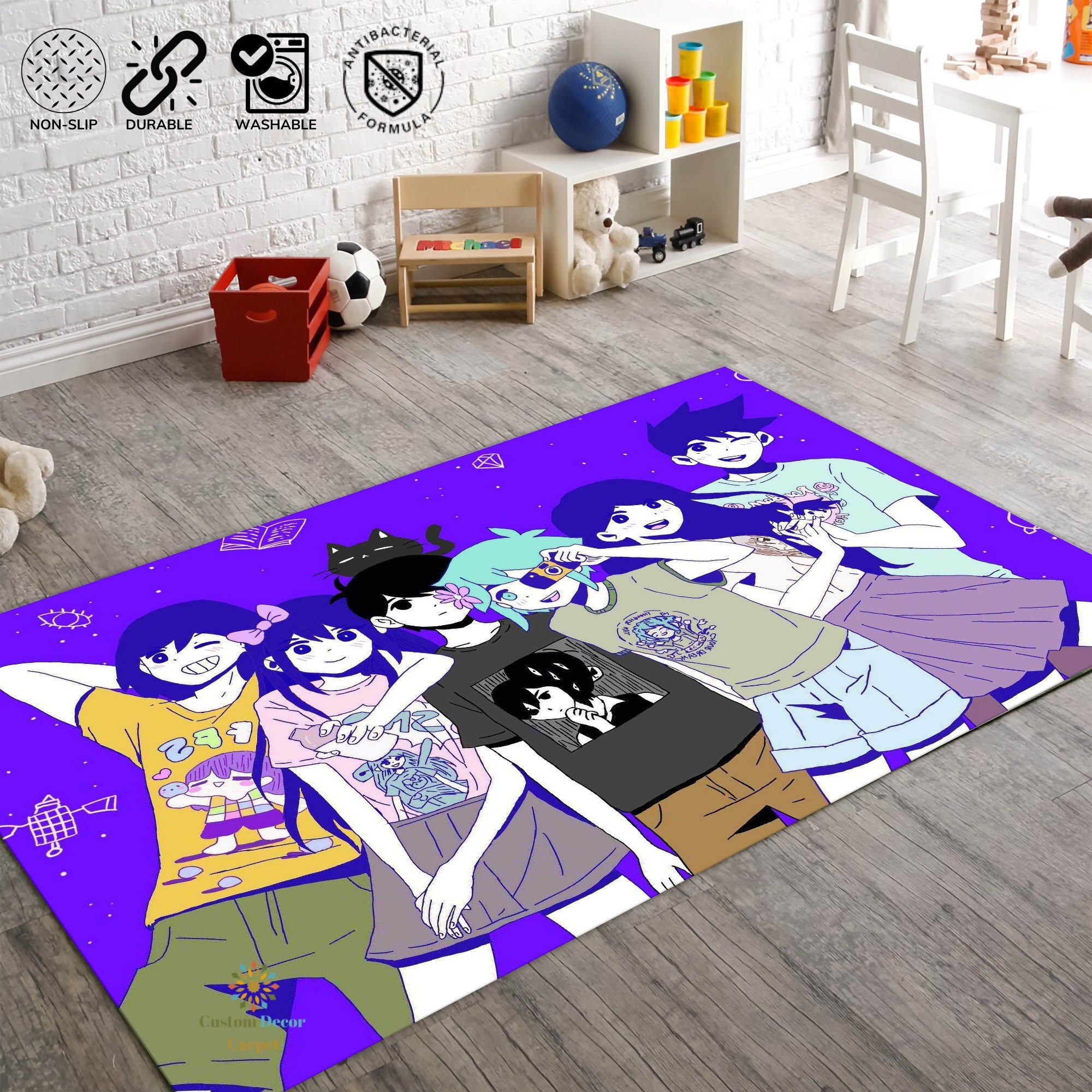 Cool Anime Rug Anime Prints Carpet Anime Rug for Kids Anime Etsy