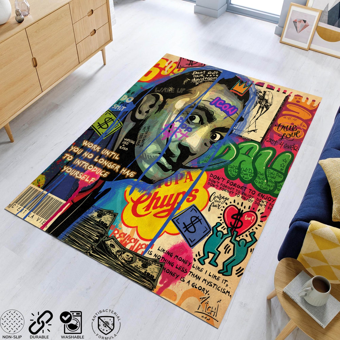 Pop Art Remake Rug Art Rug Artsy Rug Famous Painting Rug - Etsy