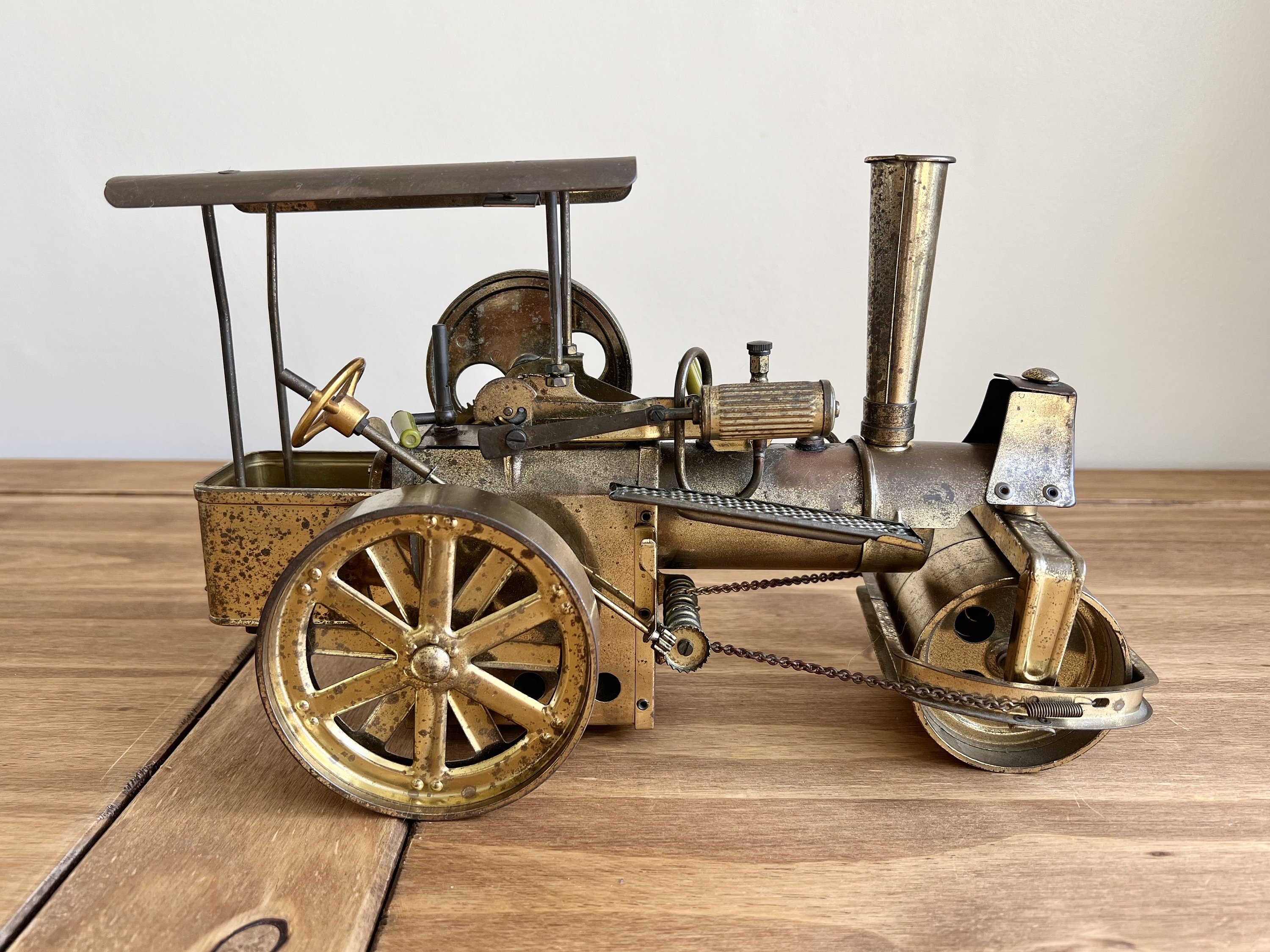 ホビーラジコン WILESCO Old Smokey Live Steam Roller d368-mobil-wilesco-