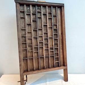 Antique Ludlow Wooden Printer’s Tray Letterpress Display Drawer